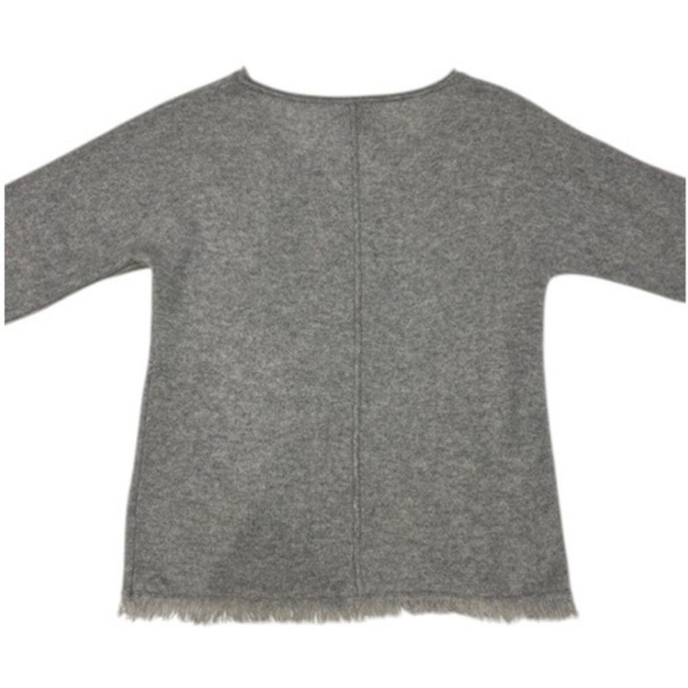 AMICI Pure Women's 100% Cashmere Sweater SMALL V Neck Fringe 3/4 Dolman Sleeve - Picture 9 of 9